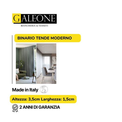 Binario per tende soffitto - binario,